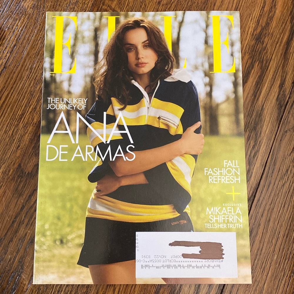 Elle Magazine - August 2022 - Ana De Armas - NEVER READ!       fashion magazines